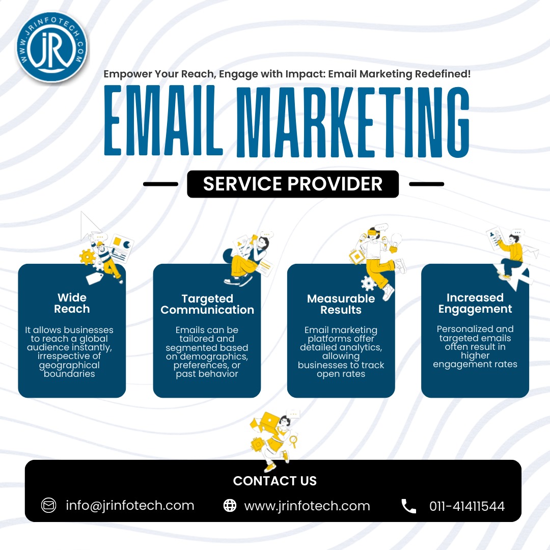 Email Marketing Service Provider Agency in East Delhi - JR Infotech