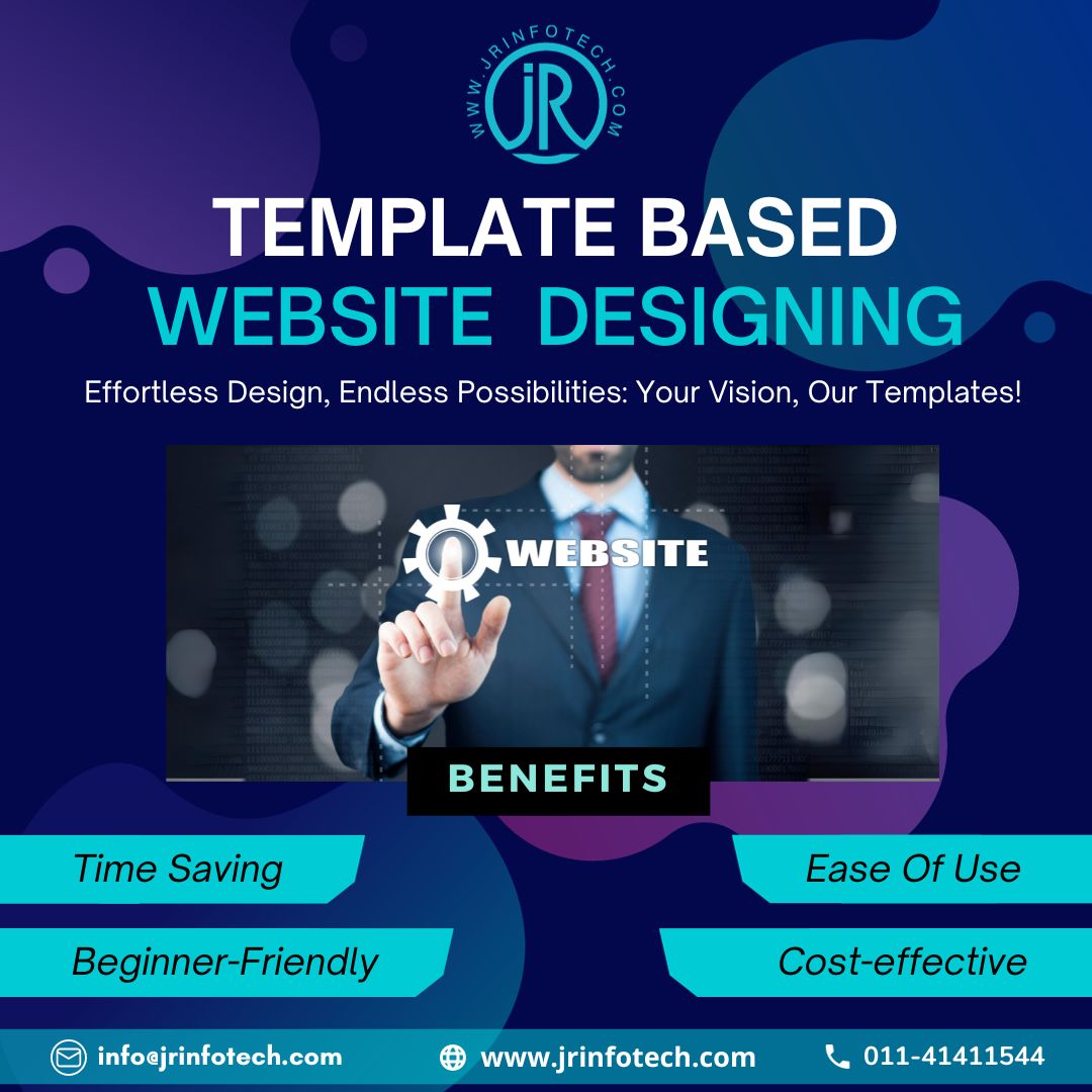 Template Based Websites Designing in East Delhi - JR Infotech
