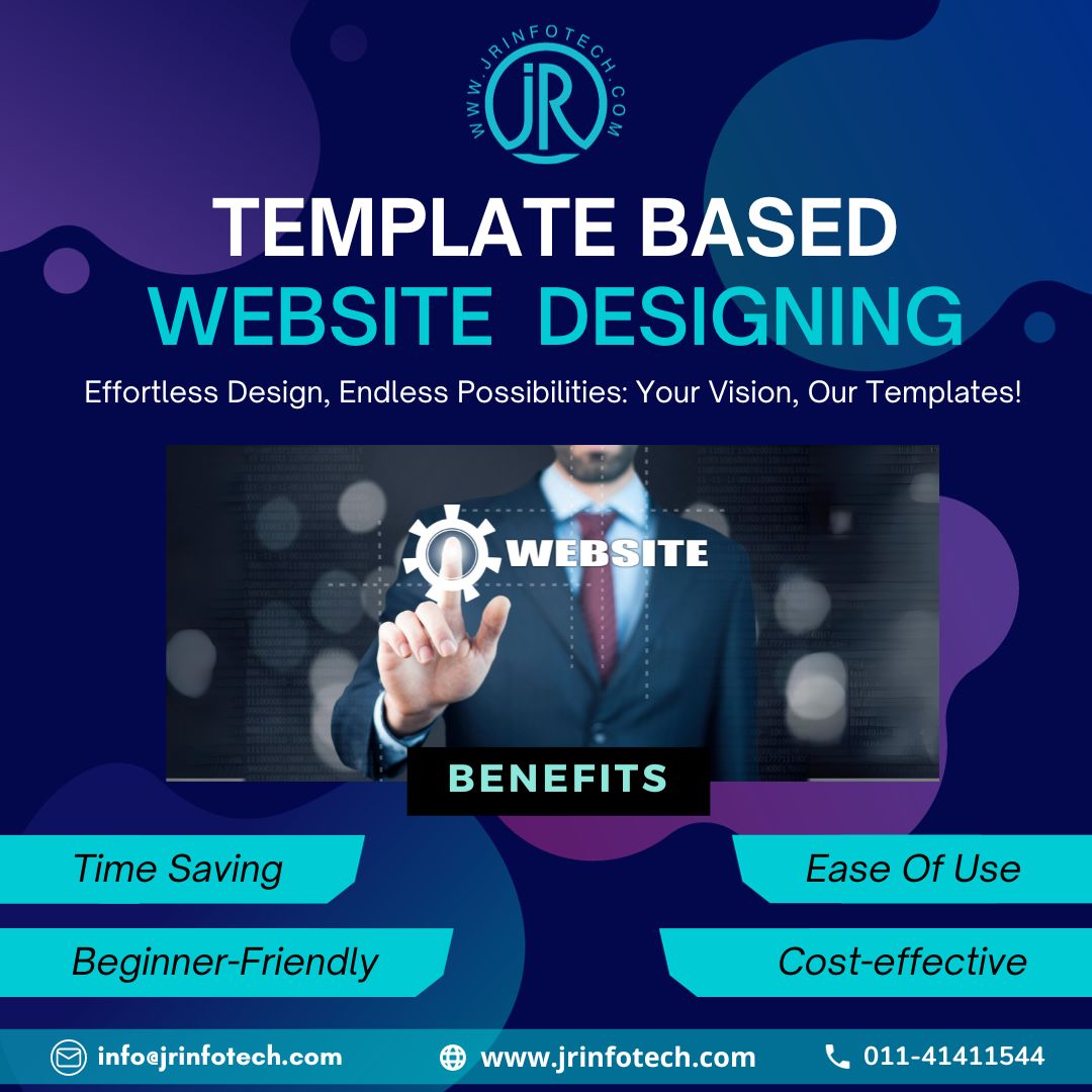 Template Based Websites Designing in East Delhi – JR Infotech