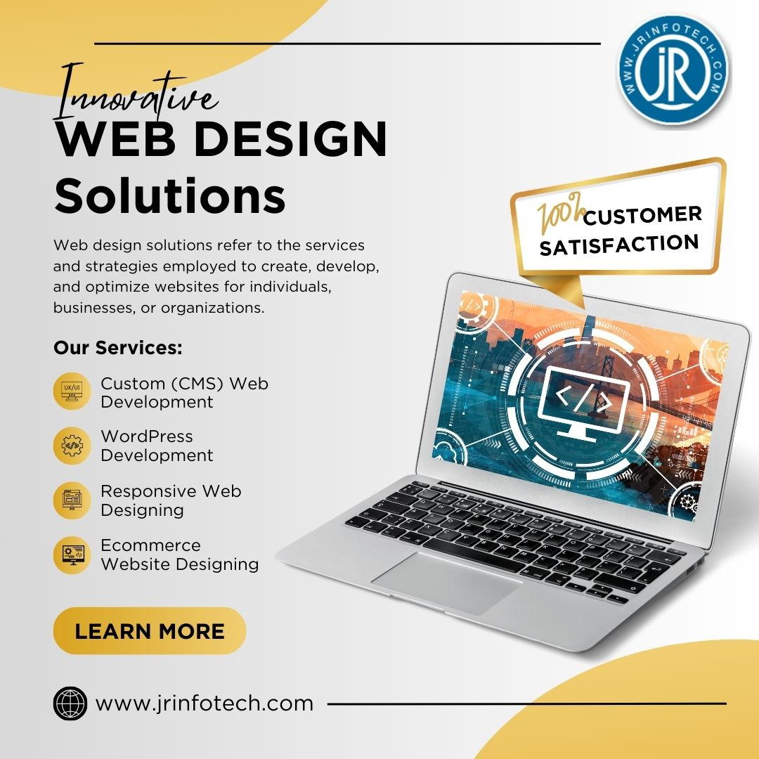 Innovative Web Design Solutions by JR Infotech in Delhi