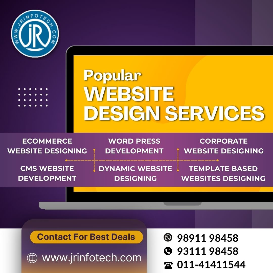 J R Infotech: Your Premier Website Designing Company in Delhi